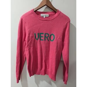 Ellsworth+ Ivey Pink Classic Vero Crewneck Sweater